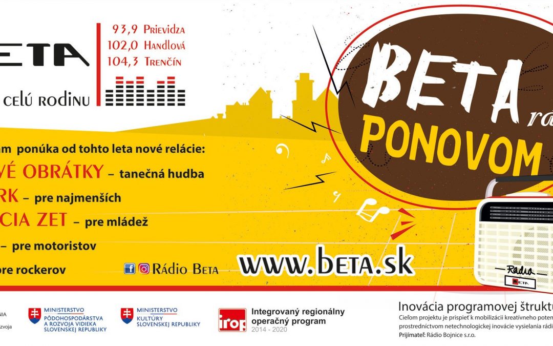 Rádio Beta – nové relácie